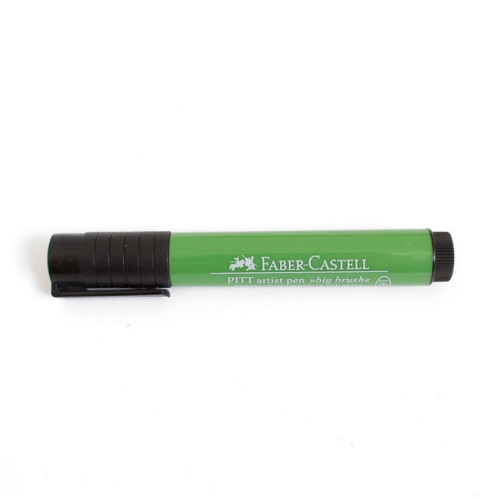 Faber Castell, Pitt, Artist, Big, Brush Pen, Permanent Green Olive